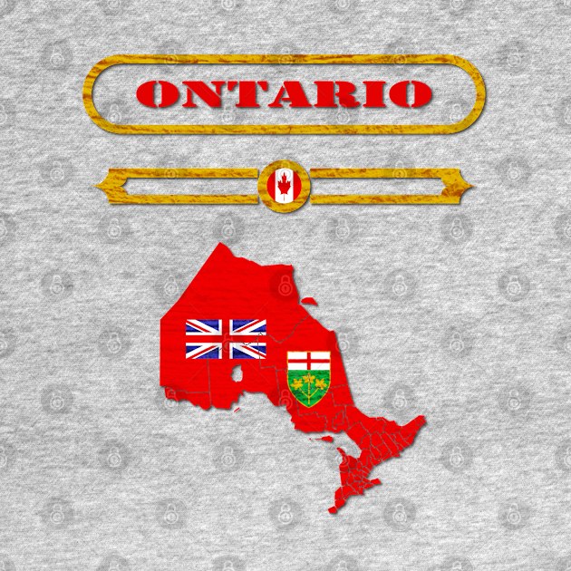 ONTARIO, CANADA, MAP OF ONTARIO. SAMER BRASIL by Samer Brasil